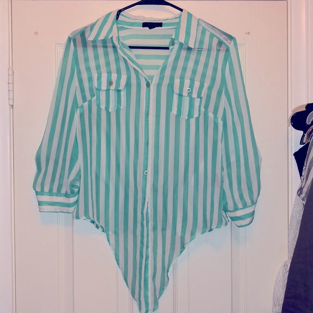 Mint Green Blouse